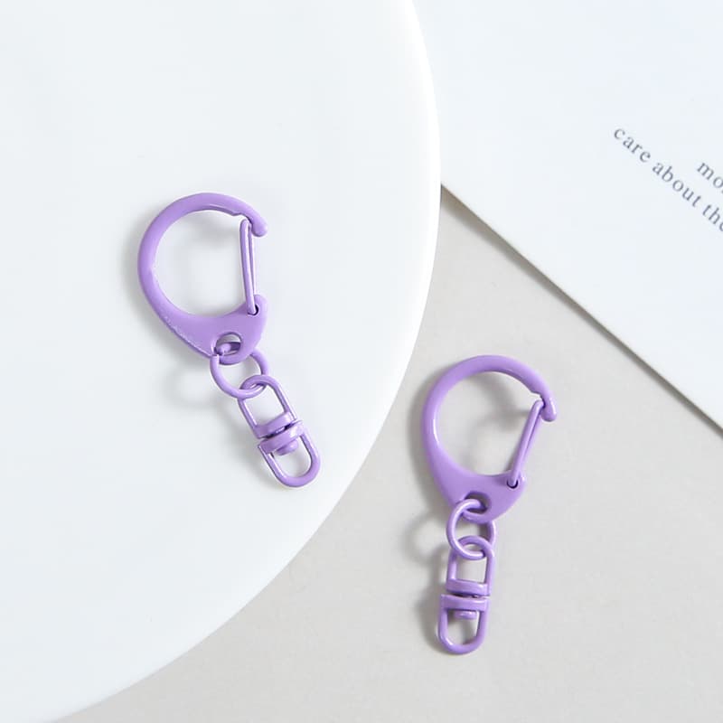 [purple] d-shaped buckle + 8-shaped buckle