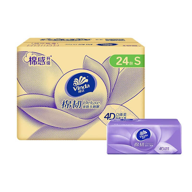 [24 packs/box] vinda cotton tough 90 pumps