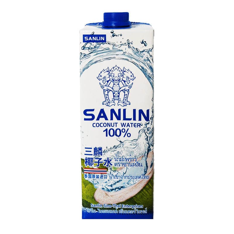 Sanlin 100% Coconut Water 1L*6 Bottles of Coconut Green Juice Imported from Thailand, Non-Concentrated Reduction 3