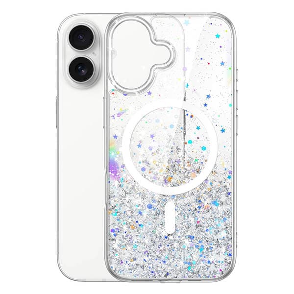 Yeni iPhone 17 Pro Max, 16 üçün şəffaf maqnitli parıltılı zərbəyə davamlı qoruyucu qab