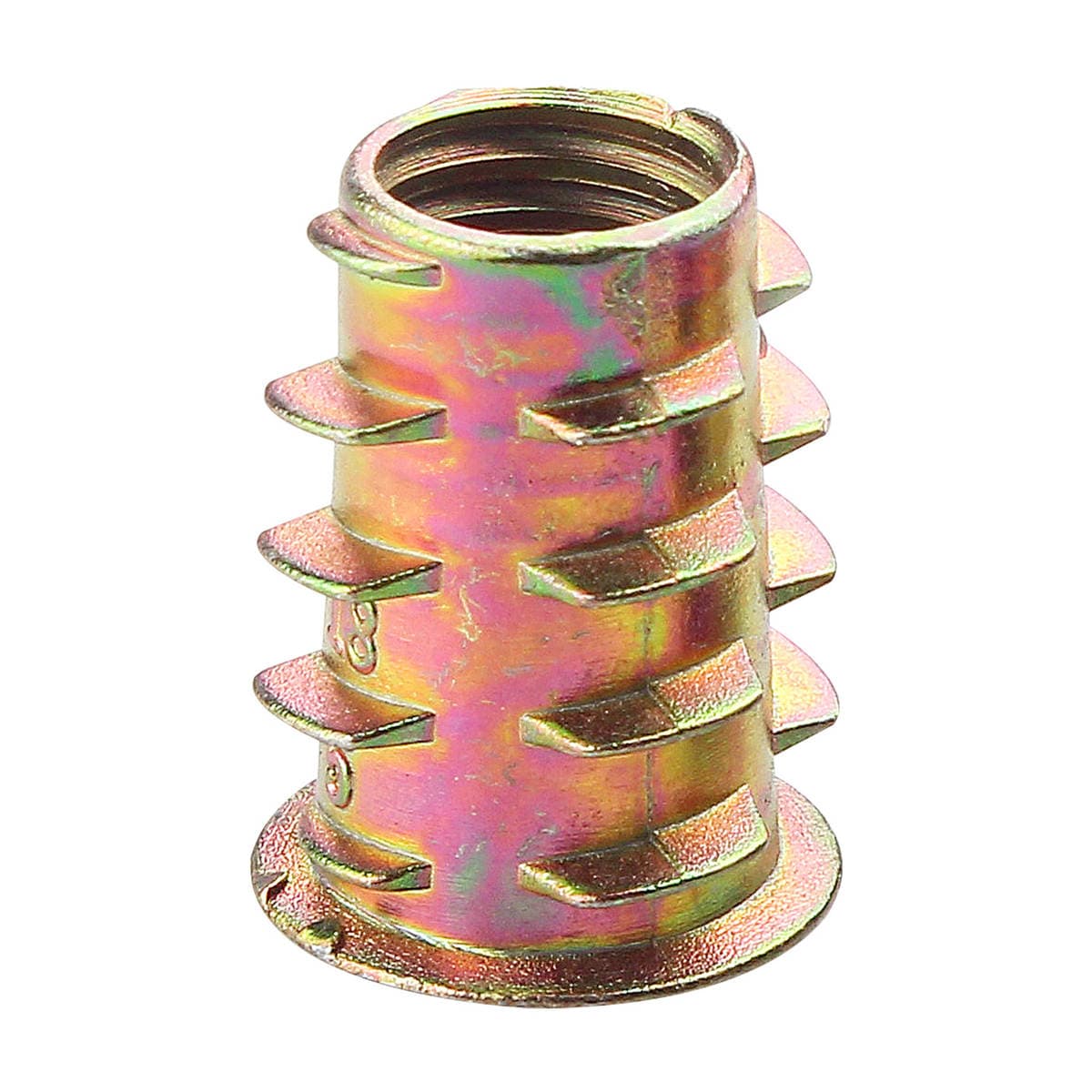 Zinc alloy trapezoidal nut furniture nut with internal and external teeth nut solid wood embedded nut hardware accessories embedded 5