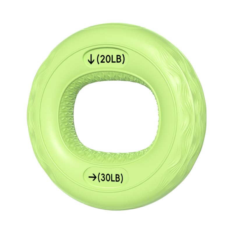 Striped silicone grip ring green 20-30lb