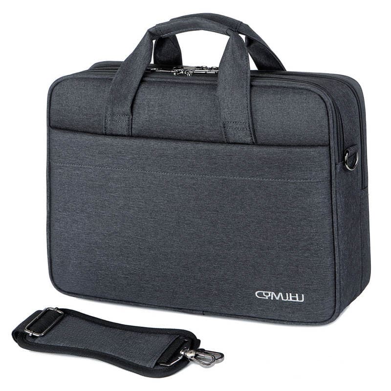 Large-Capacity Business Laptop Bag Men's Shoulder Laptop Bag Women's Double-Layer Oxford Cloth Briefcase Dropshipping 1