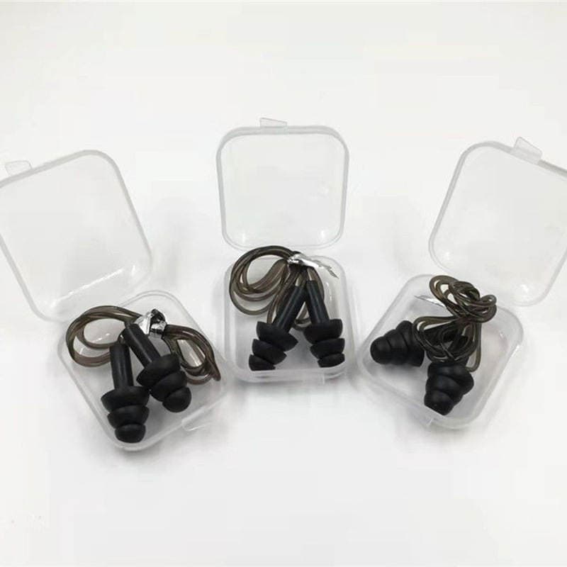 Earplugs Wired Box with Rope Sound Insulation Noise Reduction Anti-noise Ear Protection Waterproof Lanyard Anti-lost Large Square Box Earplugs 4