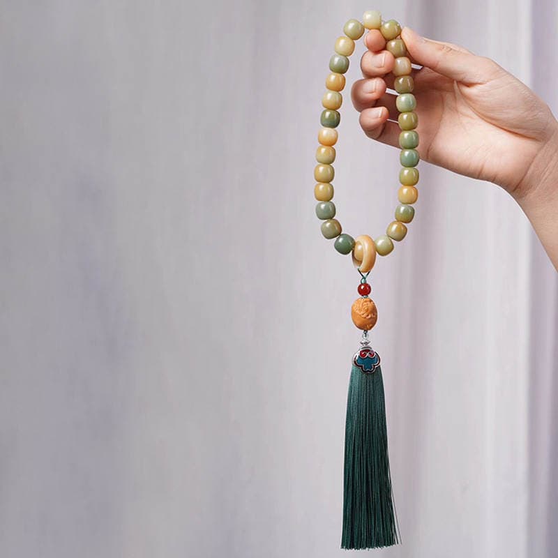 Green Mans Bodhi bucket beads DIY brave hand-held pendant specifications 10 x 11 men's and women's beads jewelry manufacturers wholesale 3