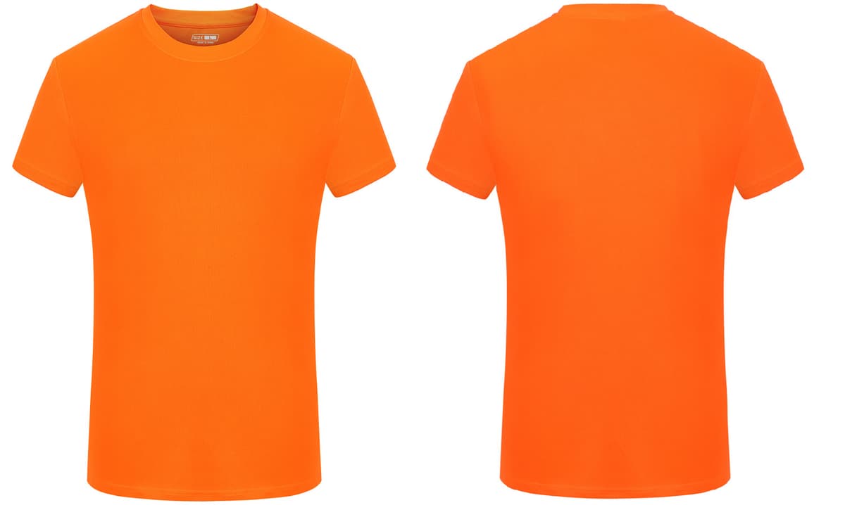 Fluorescent orange (1a01) 100% polyester fiber
