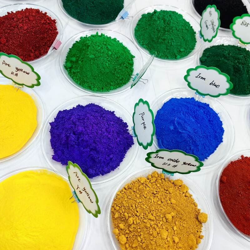 Inorganic Iron Oxide Pigments Iron Oxide Blue Iron Green Painting Pigments Dye Color Powder for Concrete and Cement Products 2