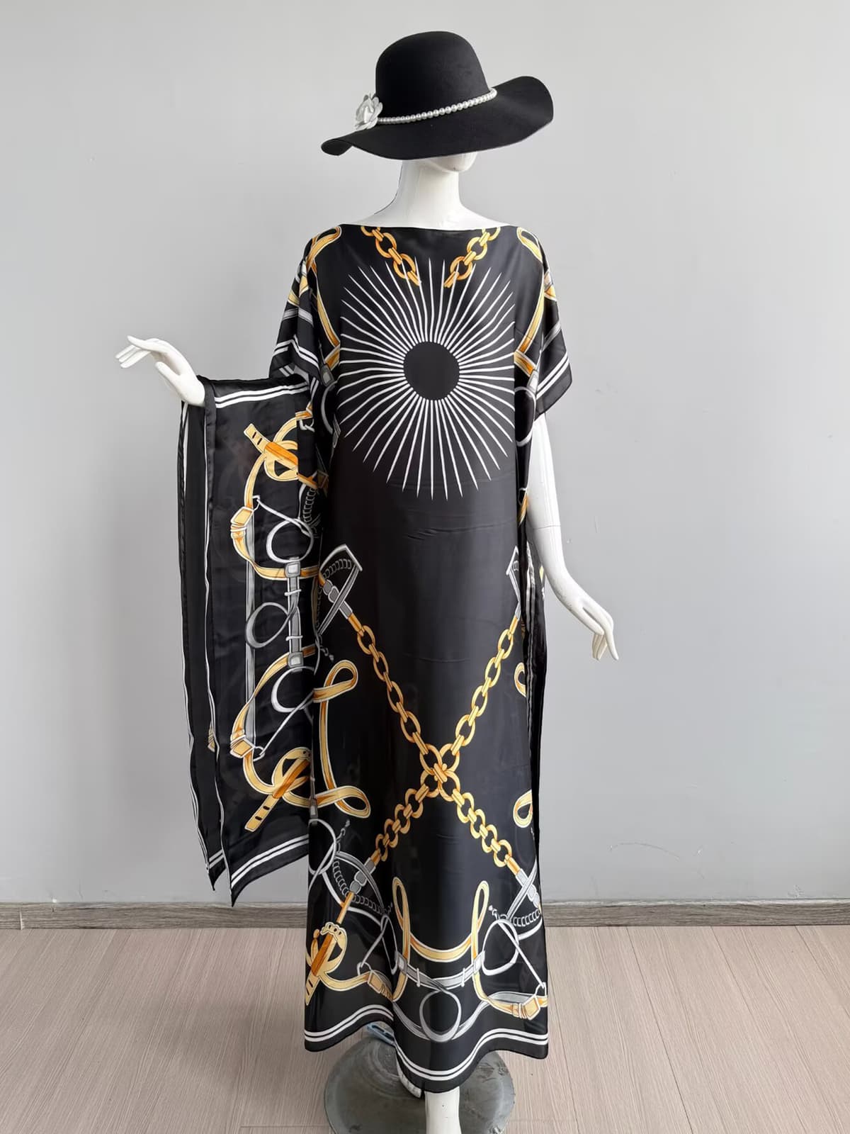 452-sunrise sailing-pure black gold