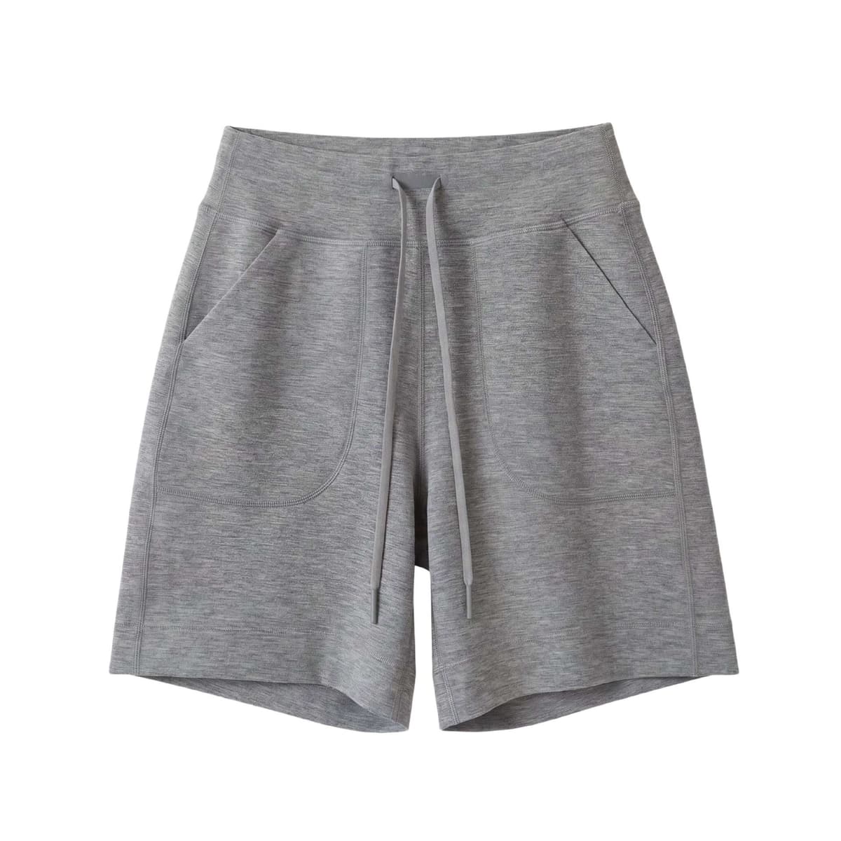 Hemp gray-quadruple pants