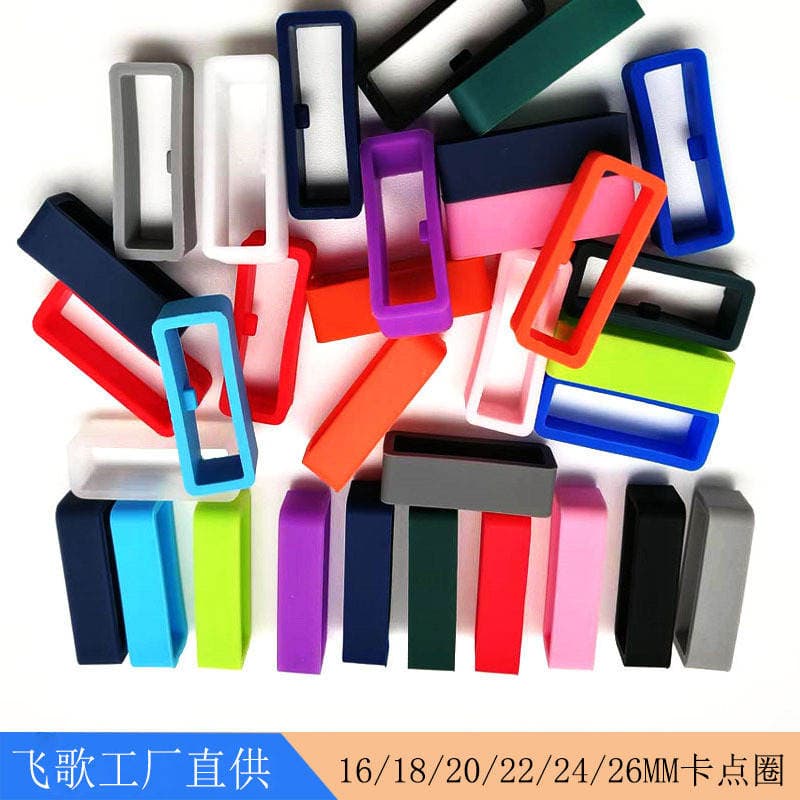 22mm 16 18 20 26 24 Watch with fixed snap point Buckle Silicone ring Movable ring Watch with Movable ring 1