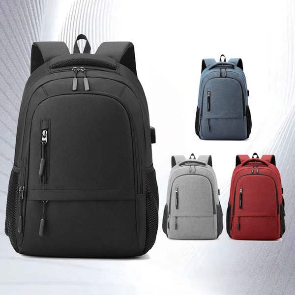 Cross-Border Men's Nylon Backpack, Student School Bag, Business Laptop Bag, Travel Backpack 16inch