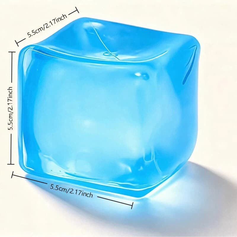 5.5 blue ice cubes [opp bag]