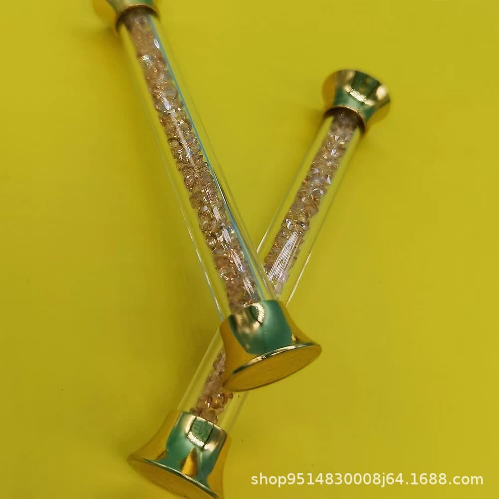 Gold diamond wine glass pole
