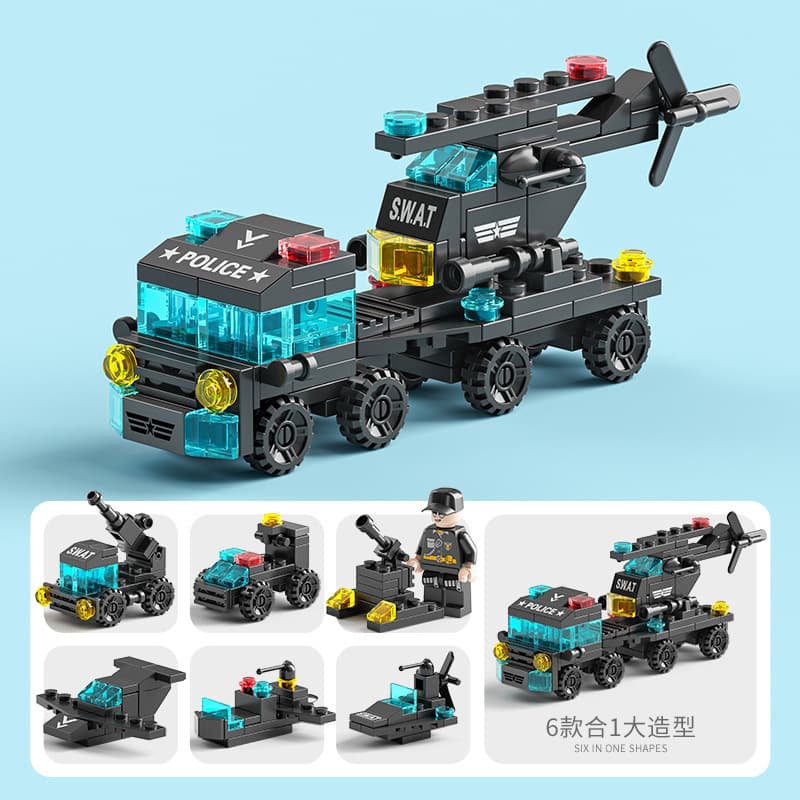6 in 1 Tiger SWAT 123pcs