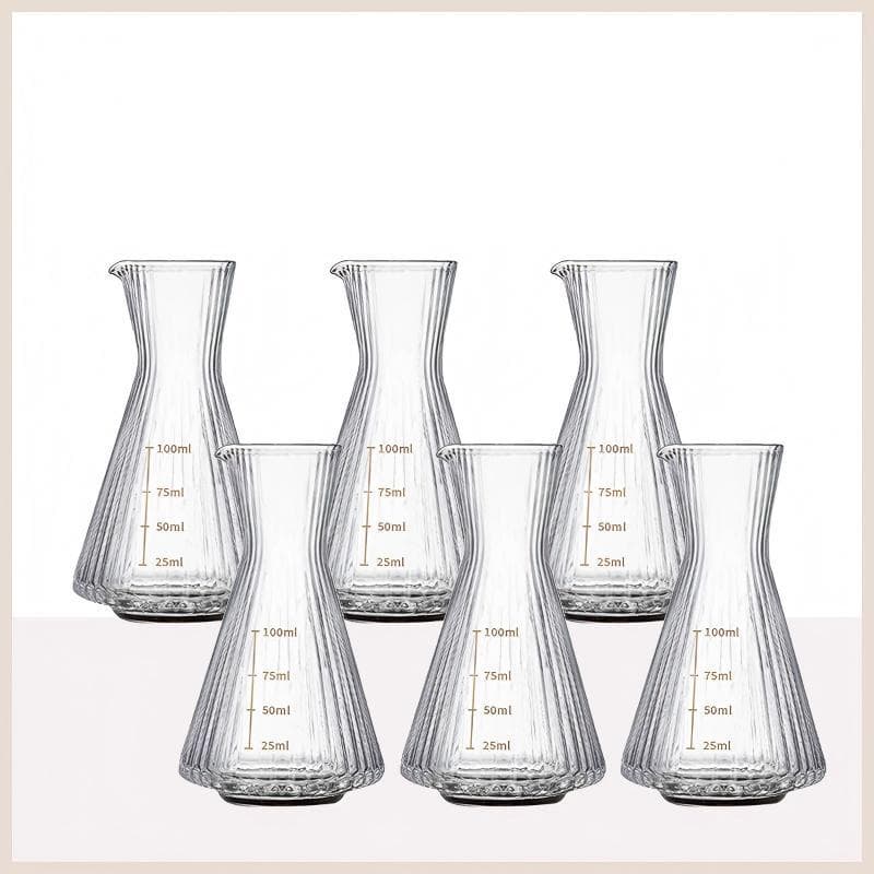 [transparent model] 100ml graduated wine dispenser x 6 pieces (maximum capacity 160ml)