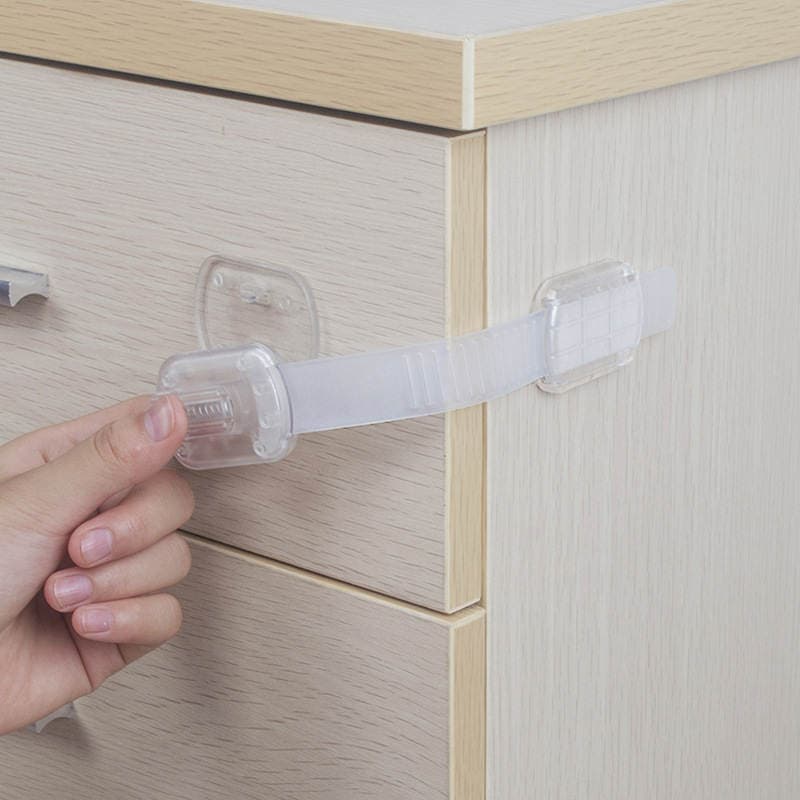 Cross-Border New Children's Safety Lock Drawer Lock Baby Anti-Pinch Cabinet Refrigerator Lock Amazon Best-Selling Factory Store 1