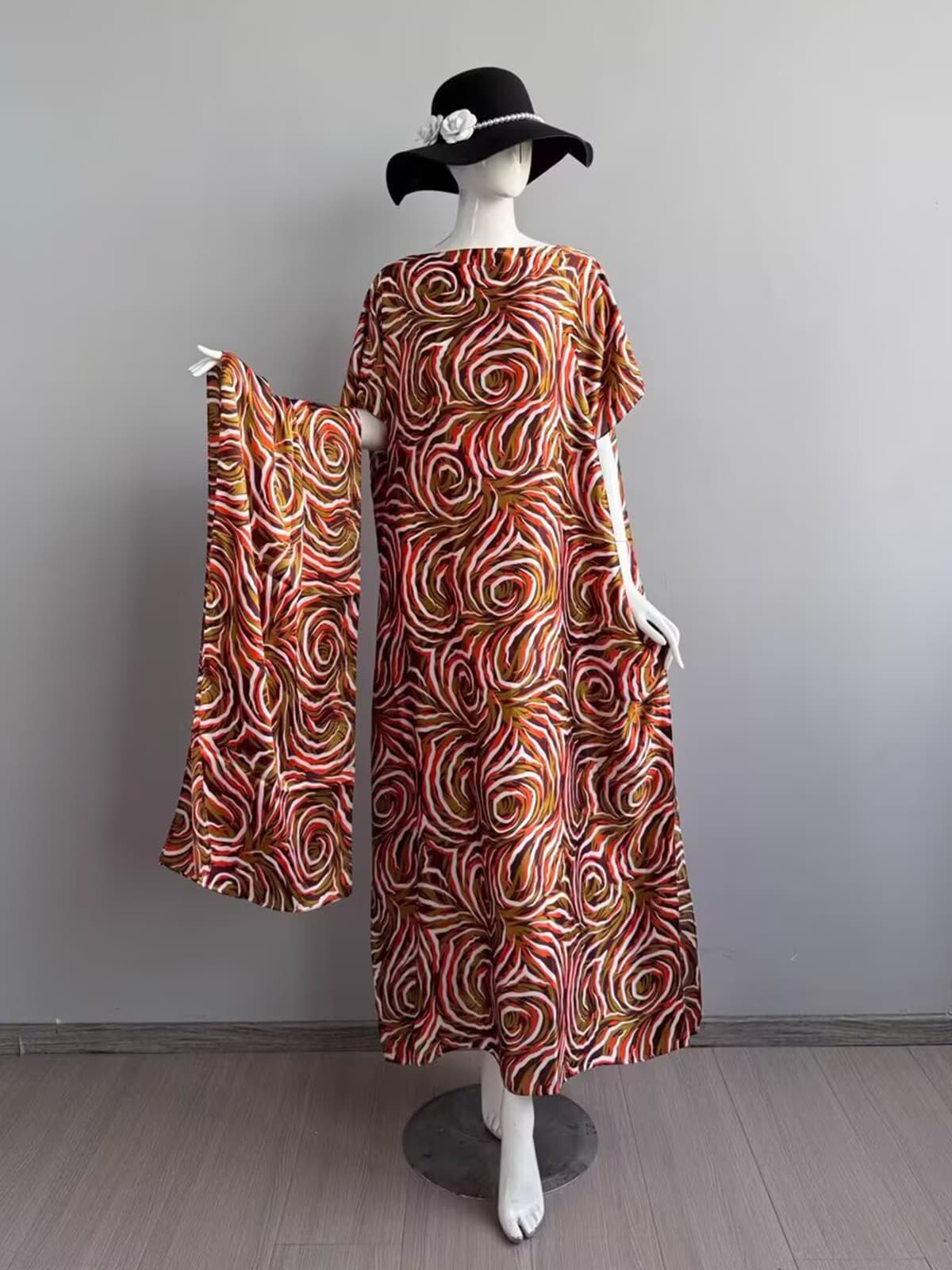 093-rose nest-red brown