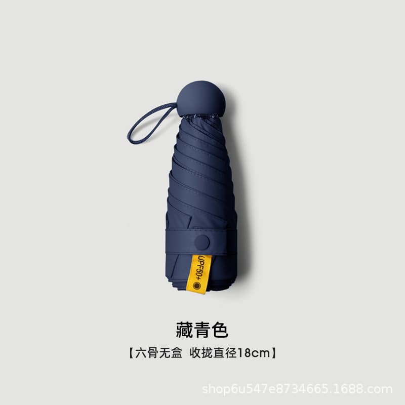 Navy Blue -6 Bone Full Shading-Single Umbrella