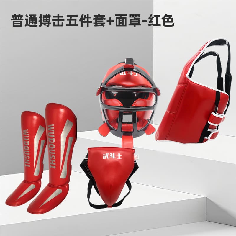 Red suit + mask