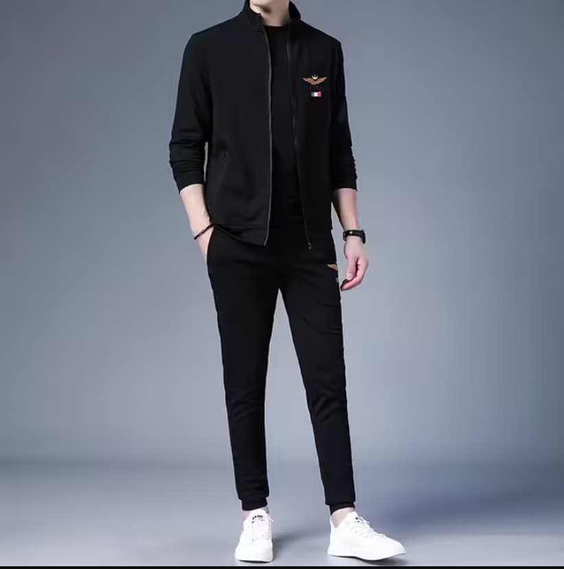 Fleece-lined jacket and pants set