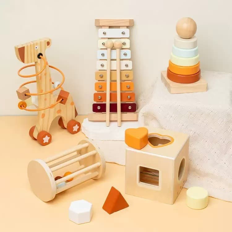 Giraffe montessori five-piece set
