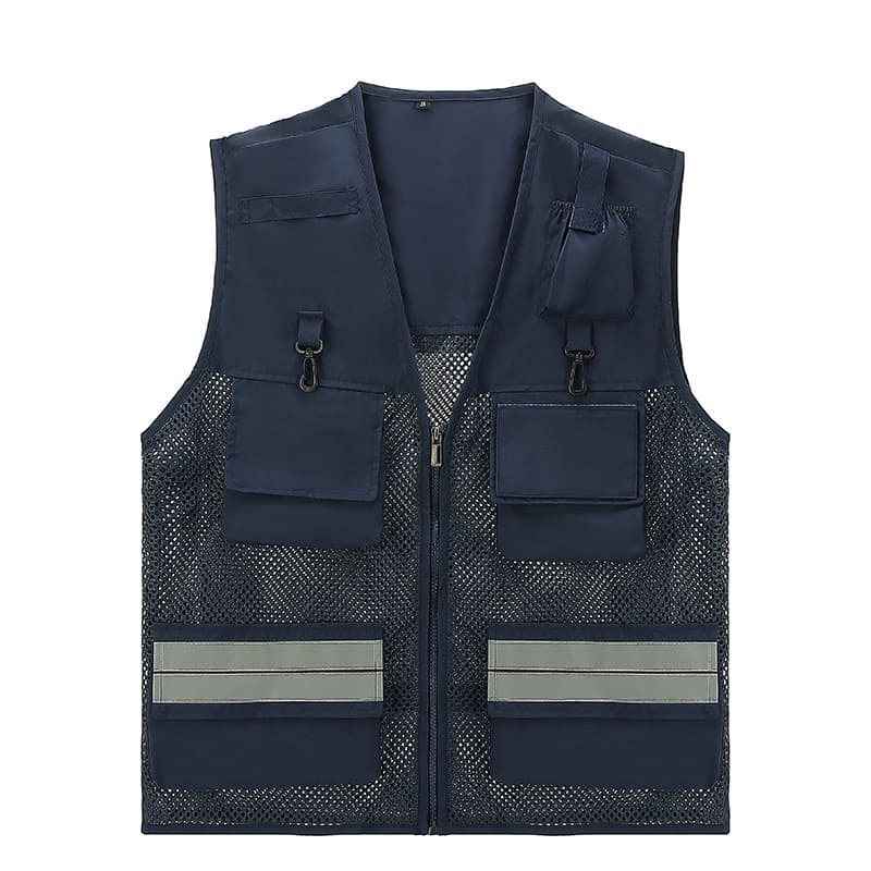 Navy blue mesh style