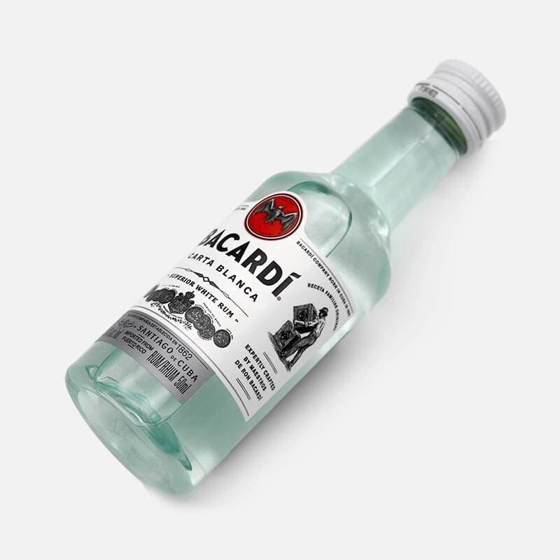 Bacardi Ağ Rom 50ml Mini Şüşə (Kokteyl və Bişirmə üçün) 4