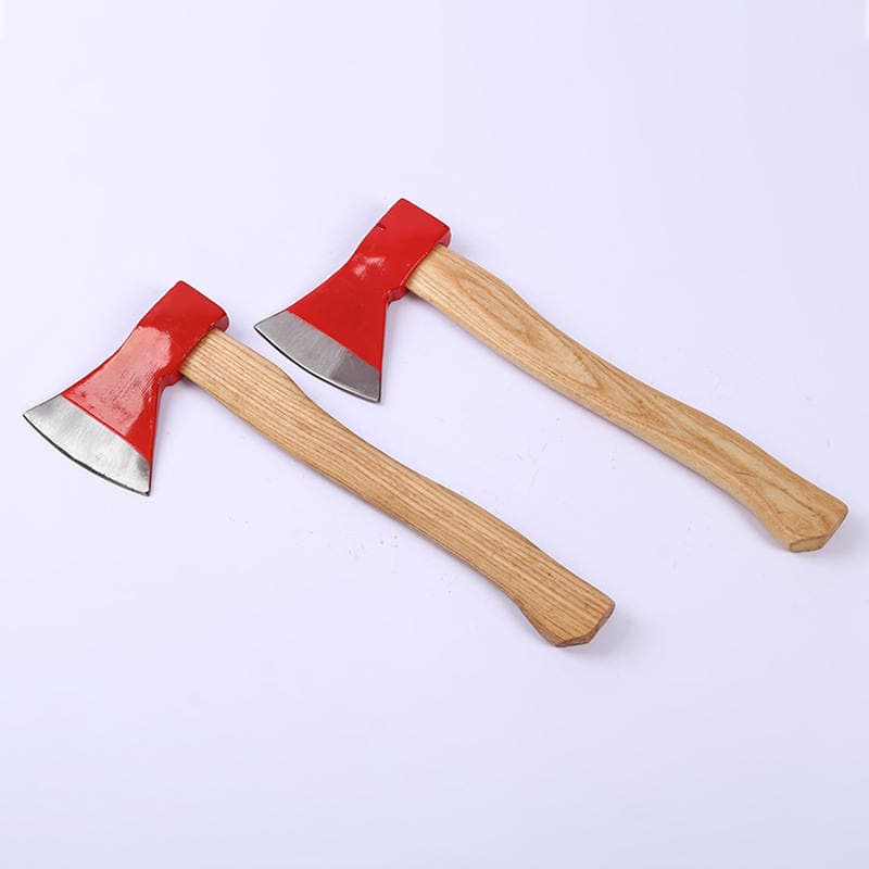 Red head wooden handle axe spot wholesale wood axe home chopping wood axe steel axe fire camping axe 2