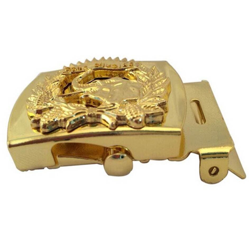 Processing of Customized Belt Buckle Head Brass Electroplated Gold Belt Buckle Head 3D Stereo Pattern Brass Belt Buckle Processing 2