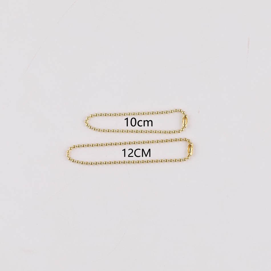 1.5MM ultra-incə açıq qızılı muncuq zənciri, DIY əl işi Goka metal asma zənciri, zərgərlik materialı aksessuarları. 4