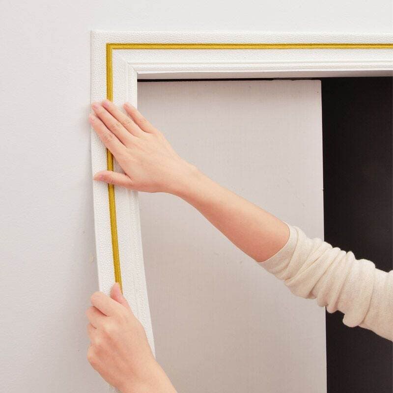 Self-Adhesive 3D Ceiling Corner Line Wall Sticker for Roof Ceiling Corner, Baseboard, Background Wall Decoration 3