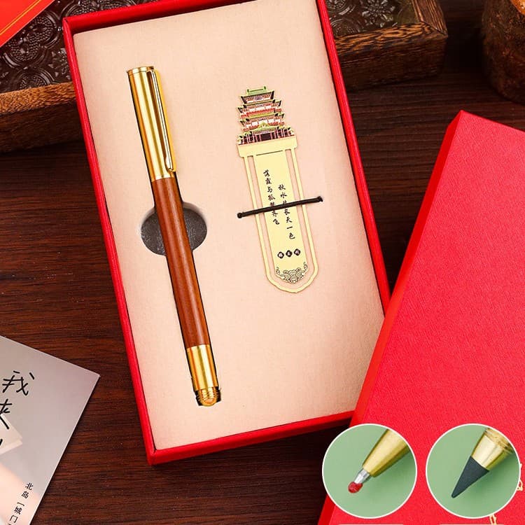 Sour Branch Double-use Pen Ruyi Book Folder Teng Wang Ge