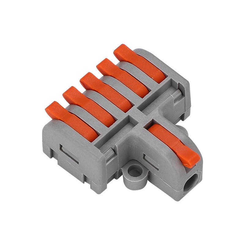 One-in multi-out splitter quick terminal wire connection artifact quick connector docking parallel wire splicing fixed 5