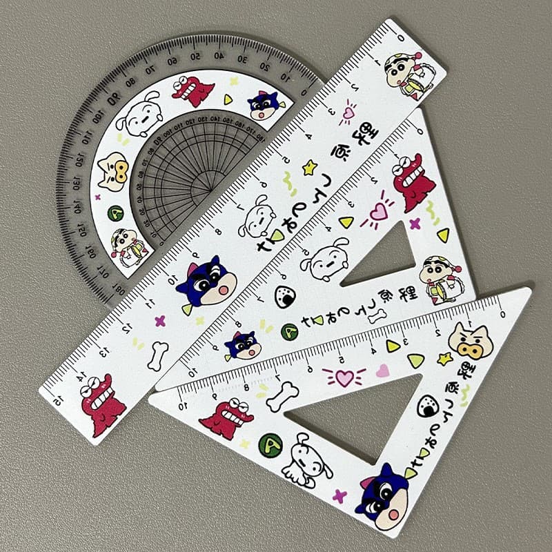 Crayon shin-chan ruler set