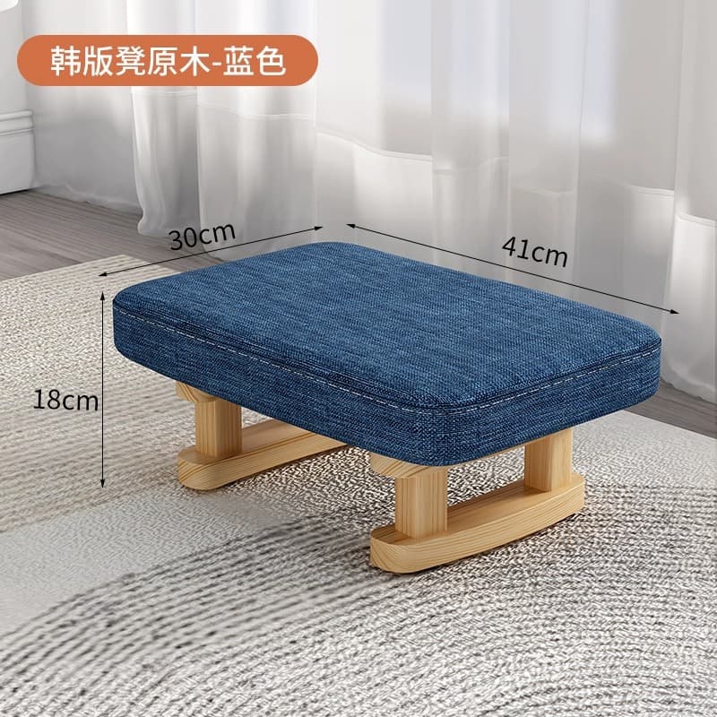 Log stool legs—blue