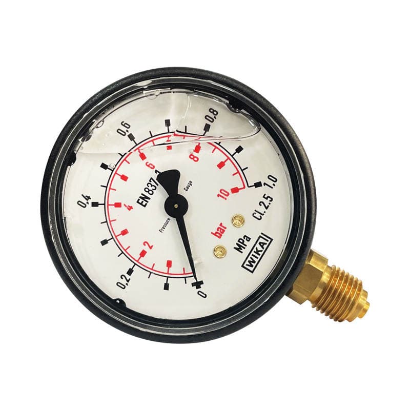Wika German Wika En837-1 113.13.063 Radial Seismic Wave Tube Pressure Gauge Specials 3