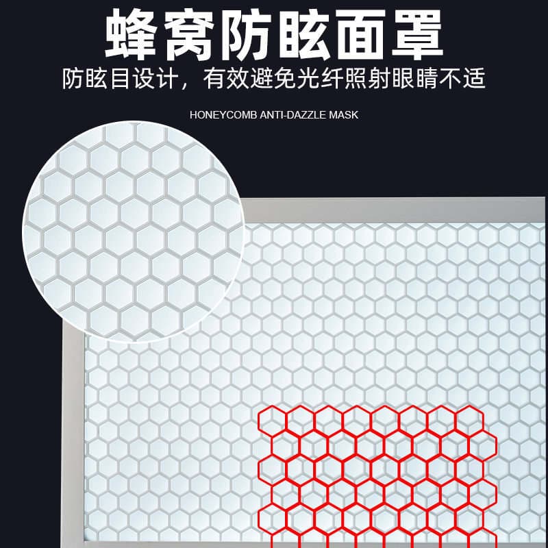 Workshop Lighting Deep Honeycomb Dragon Scale Style Pendant Light Anti-Glare Led Shadowless Light for Badminton, Basketball, Table Tennis 2
