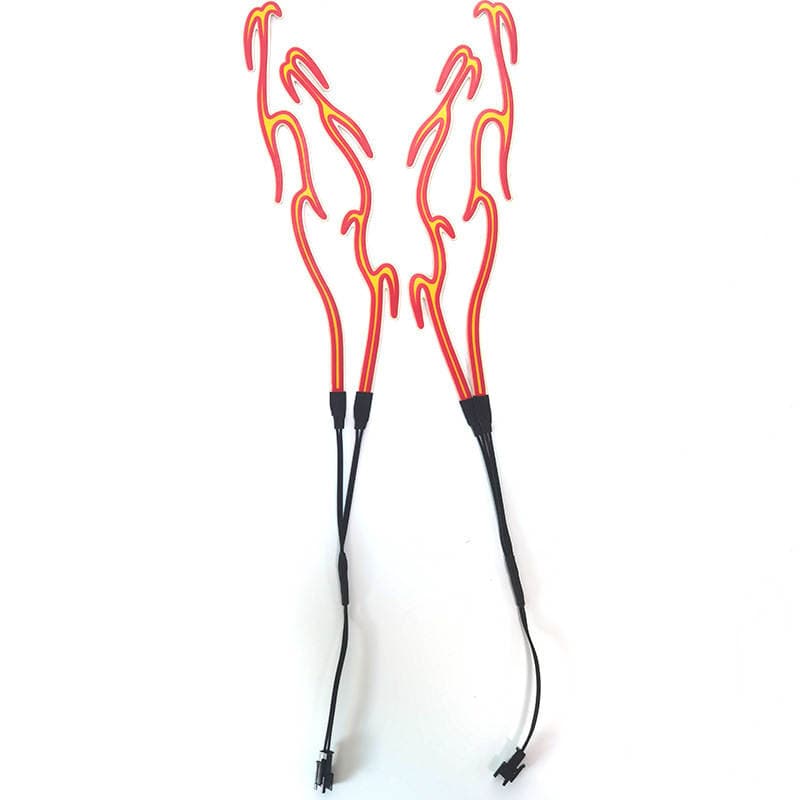Motorcycle Helmet Decoration with Adhesive Glow Strips, Tiktok-Style Light-Up Ultra-Thin Flexible Colorful Lights 5