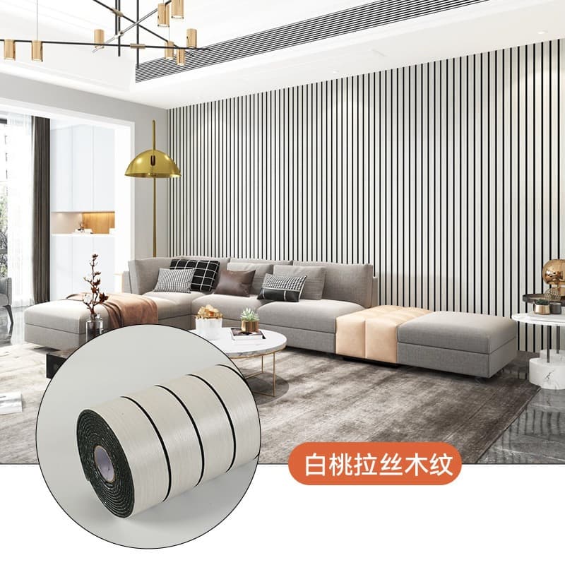 Thickened-white peach brushed wood grain mw601