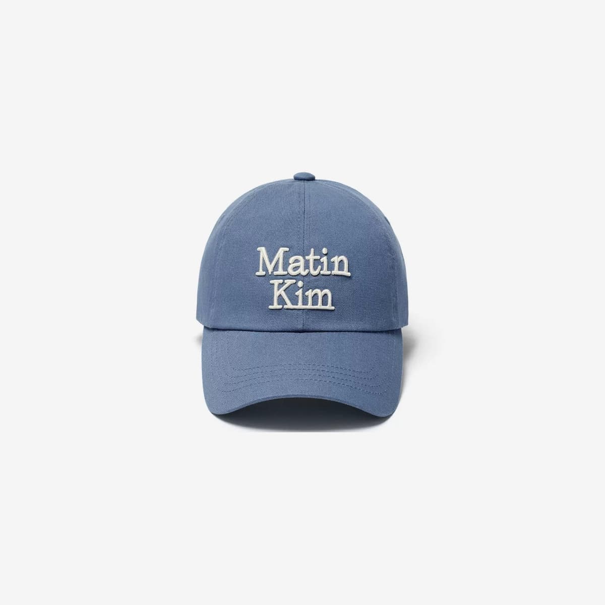Mk small label baseball cap light blue