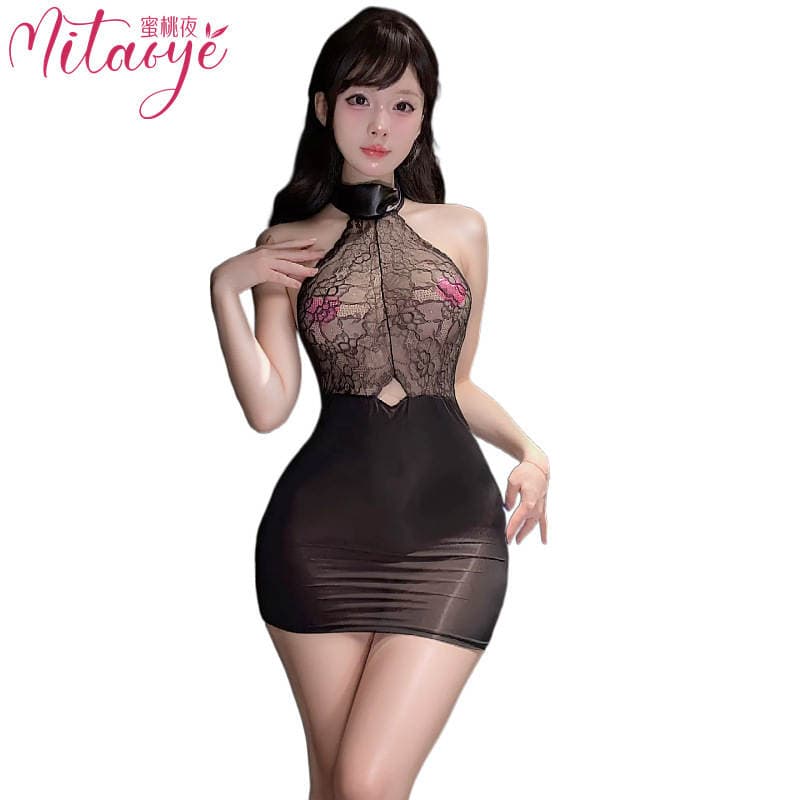 Seksual krujeva birləşməli qısa ətəkli alt paltarı 5