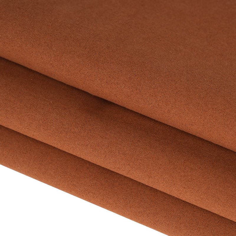 0.8mm PU süet mikrofiber dəri parça, antibakterial və kif əleyhinə, çantalar, geyimlər və ayaqqabılar üçün 3