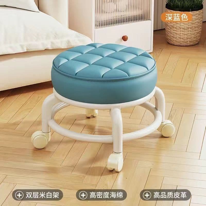 Blue [pp material - comfortable cushion] + universal wheel