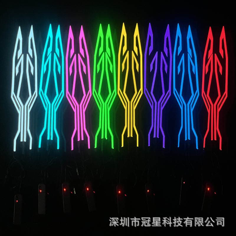 Motorcycle Helmet Light Strip Decoration, Adhesive Luminous Strip, Ultra-Thin Flexible Light Strip for Vehicle Use 3