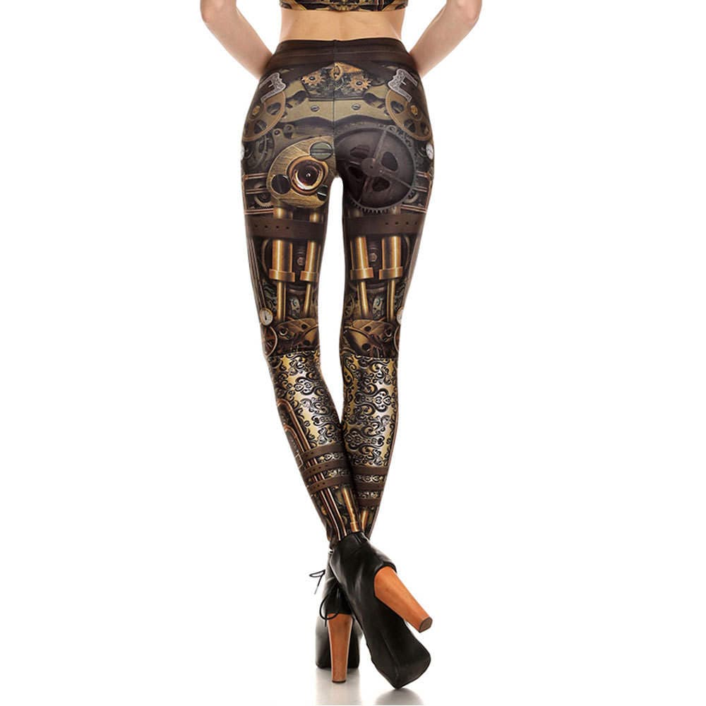 Manufacturer Wholesale Cross-Border Supply Fashion Printed Stretch Leggings Digital Printed Leggings Outer Wear Leggings 2