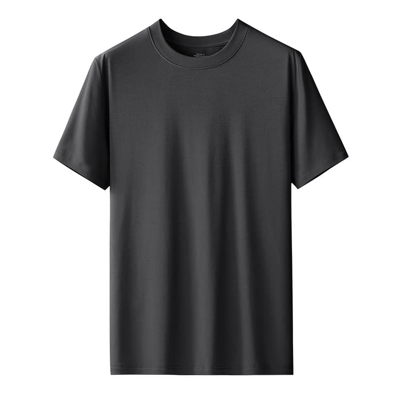 Round neck-Black