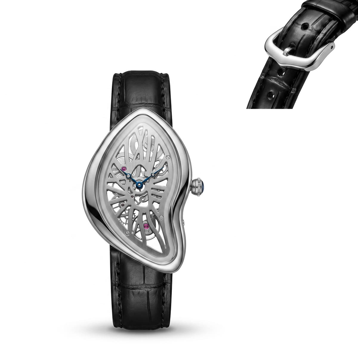 Cs015 silver-hollow (pin buckle)