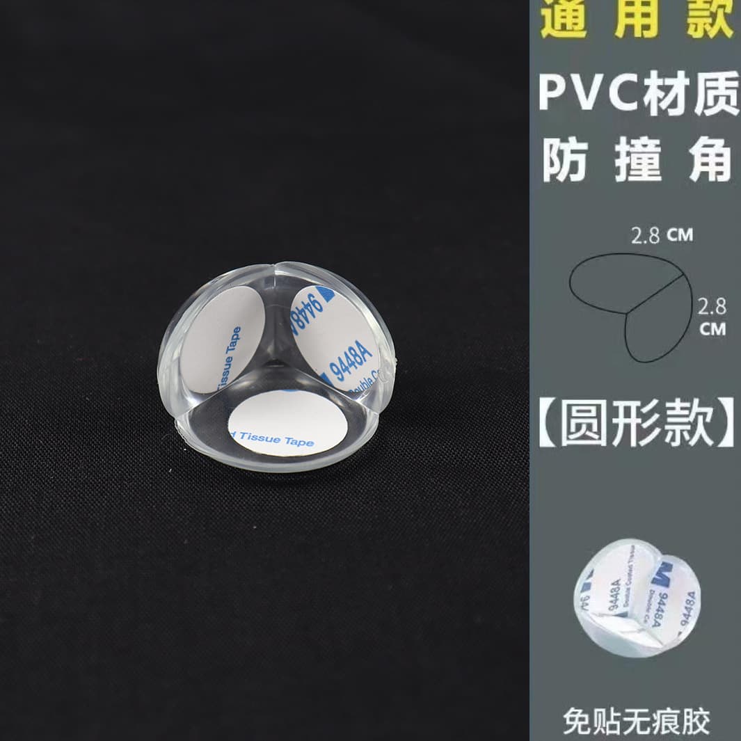 Round with acrylic glue