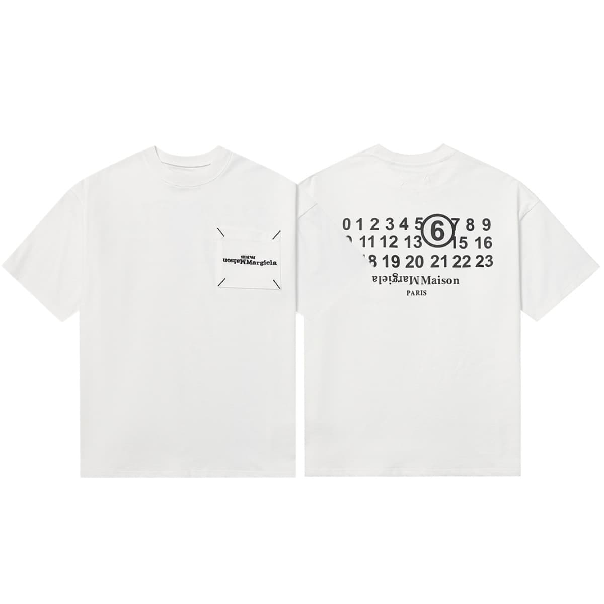 887 white pocket style