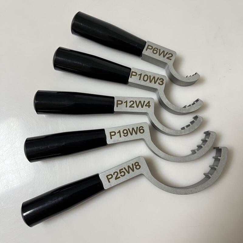 Pillar Pfa Bead-Type Fitting Wrench Metal Stainless Steel Crescent Wrench Pfa Flared Fitting Wrench 1